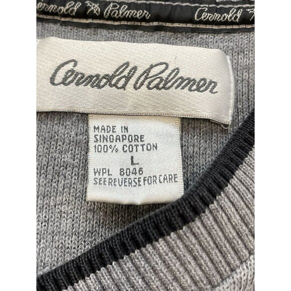 Arnold Palmer Golf Pullover Sweater Men's Size Large Gray Golfing Outdoor Sports - Picture 3 of 7